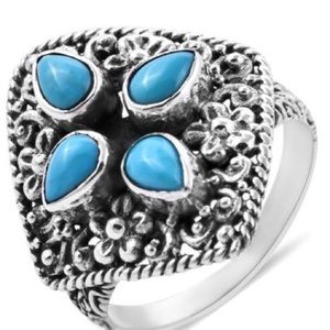 Sleeping Beauty turquoise in a .925  setting. Sale